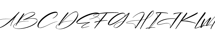 Alishanty Signature Italic Font UPPERCASE