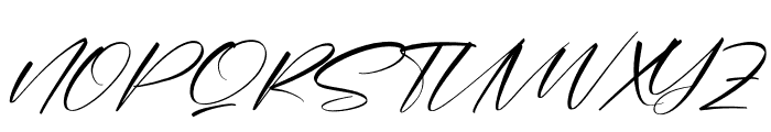 Alishanty Signature Italic Font UPPERCASE