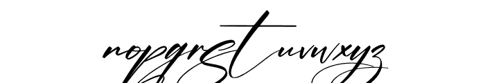 Alishanty Signature Italic Font LOWERCASE
