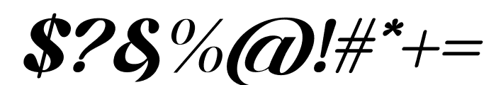Alishia Mekayla Italic Font OTHER CHARS
