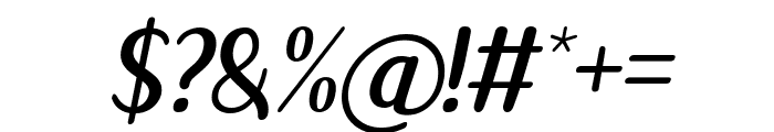 Aliska Italic Font OTHER CHARS