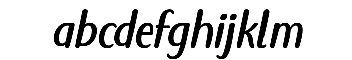 Aliska Italic Font LOWERCASE