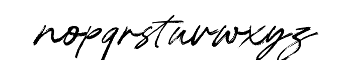 AlisonPhillips-Regular Font LOWERCASE