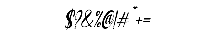 Alissa-Italic Font OTHER CHARS