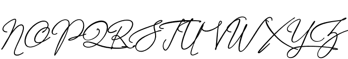 Alistair Signature Font UPPERCASE