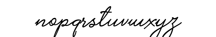 Alistair Signature Font LOWERCASE