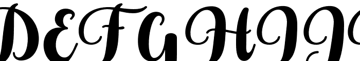 Alistia-Regular Font UPPERCASE