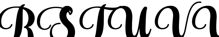 Alistia-Regular Font UPPERCASE