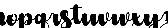 Alistia-Regular Font LOWERCASE