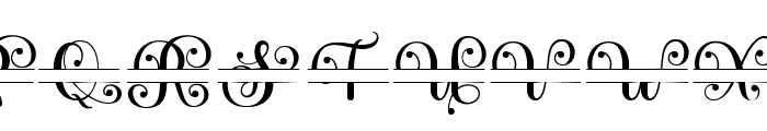 Alistina Monogram Regular Font UPPERCASE