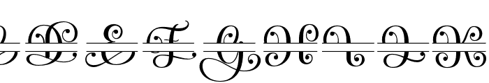 AlistinaMonogram-Regular Font UPPERCASE