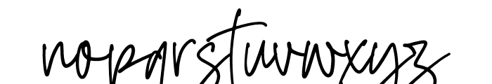 Alistonde Font LOWERCASE