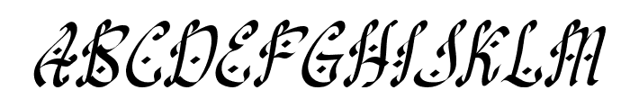 Aljadien-Italic Font UPPERCASE