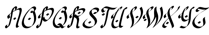 Aljadien-Italic Font UPPERCASE