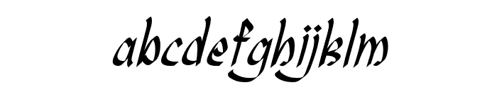 Aljadien-Italic Font LOWERCASE