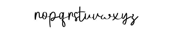 Allberto Signature Font LOWERCASE