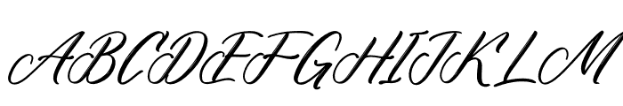 Alldegha Ramture Italic Font UPPERCASE