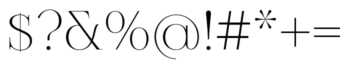 Allegory-Regular Font OTHER CHARS