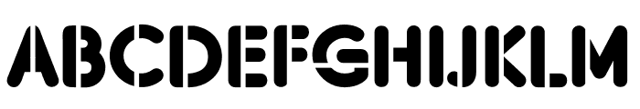 AllegroStencil Font UPPERCASE