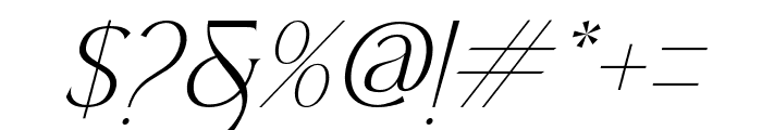 AlleniaSlant-Regular Font OTHER CHARS