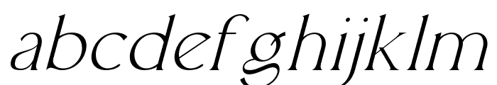 AlleniaSlant-Regular Font LOWERCASE