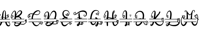 Allesia Monogram Font UPPERCASE