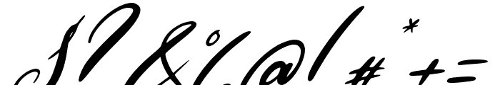 Allessa Curly Italic Font OTHER CHARS