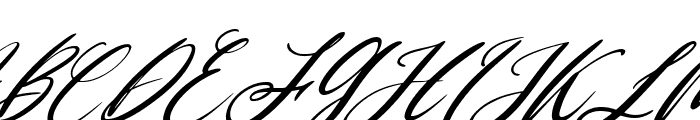 Allessa Curly Italic Font UPPERCASE