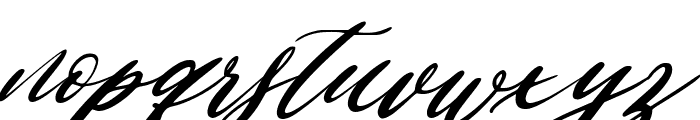 Allessa Curly Italic Font LOWERCASE
