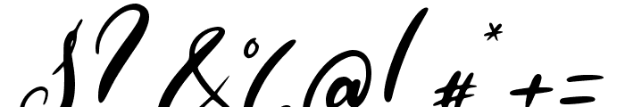 Allessa Curly Font OTHER CHARS