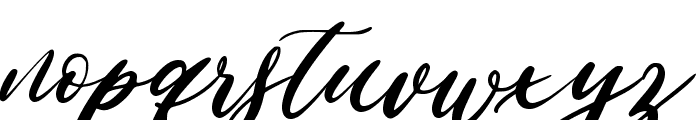Allessa Curly Font LOWERCASE
