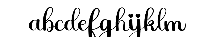 Alliby Font LOWERCASE