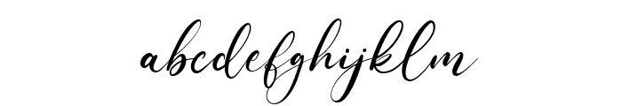 Allisha Croft Font LOWERCASE