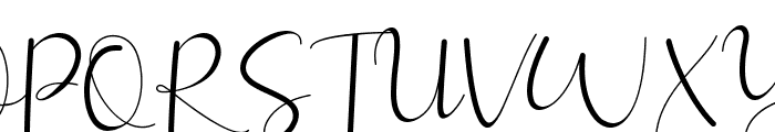 Allitta Calligraphy Font UPPERCASE