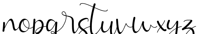 Allitta Calligraphy Font LOWERCASE