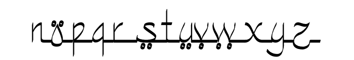 Alliyasa Font LOWERCASE