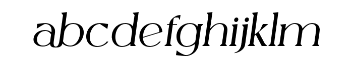 Allogist-Italic Font LOWERCASE