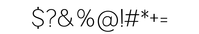 Allomira Thin Font OTHER CHARS
