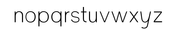 Allomira Thin Font LOWERCASE