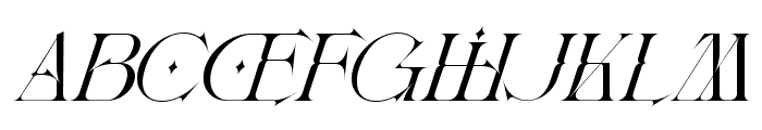 Allowing Freedom Light Italic Font UPPERCASE