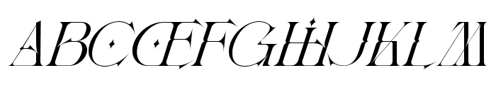 Allowing Freedom Light Italic Font LOWERCASE