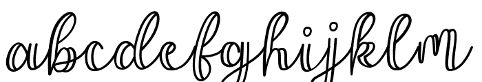 Allyca Hollow Font LOWERCASE