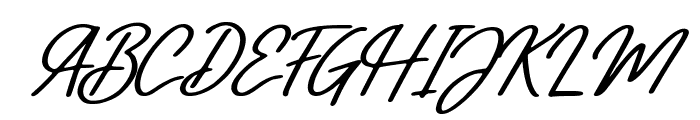 Allyntha Italic Font UPPERCASE