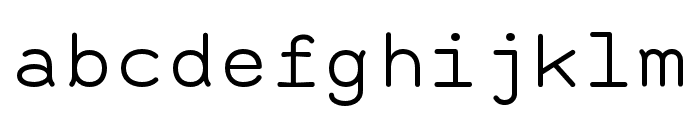 Alma Mono Regular Font LOWERCASE