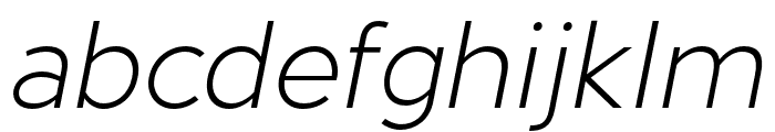 Almarose-LightItalic Font LOWERCASE