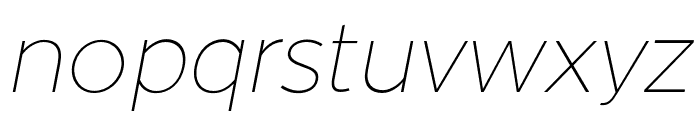 Almarose-ThinItalic Font LOWERCASE