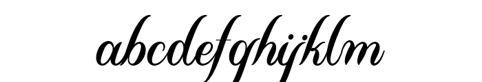 Almond Script regular Font LOWERCASE