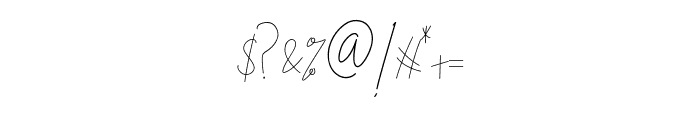Almond signature Font OTHER CHARS