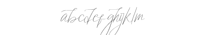 Almond signature Font LOWERCASE