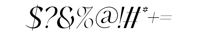 Almost Italic Font OTHER CHARS